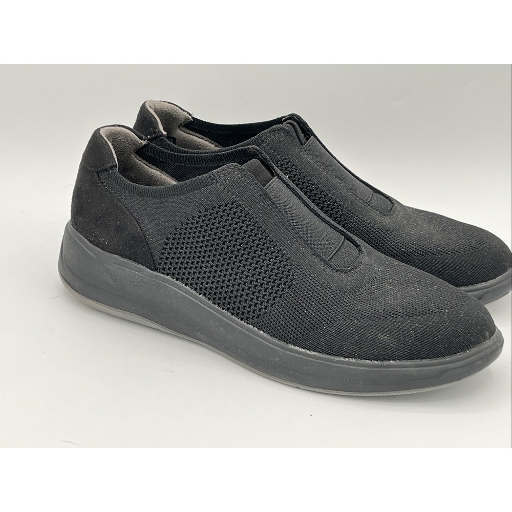 Bzees Slip On Black Sparkle Womens Sz 10M Comfort Shoes Sneakers Trophy Casual - Picture 3 of 11